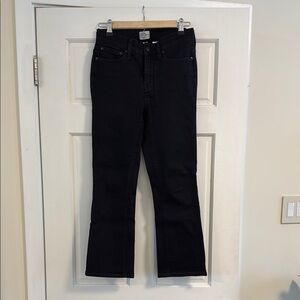 J Crew Black Kick Flare Jeans for Women